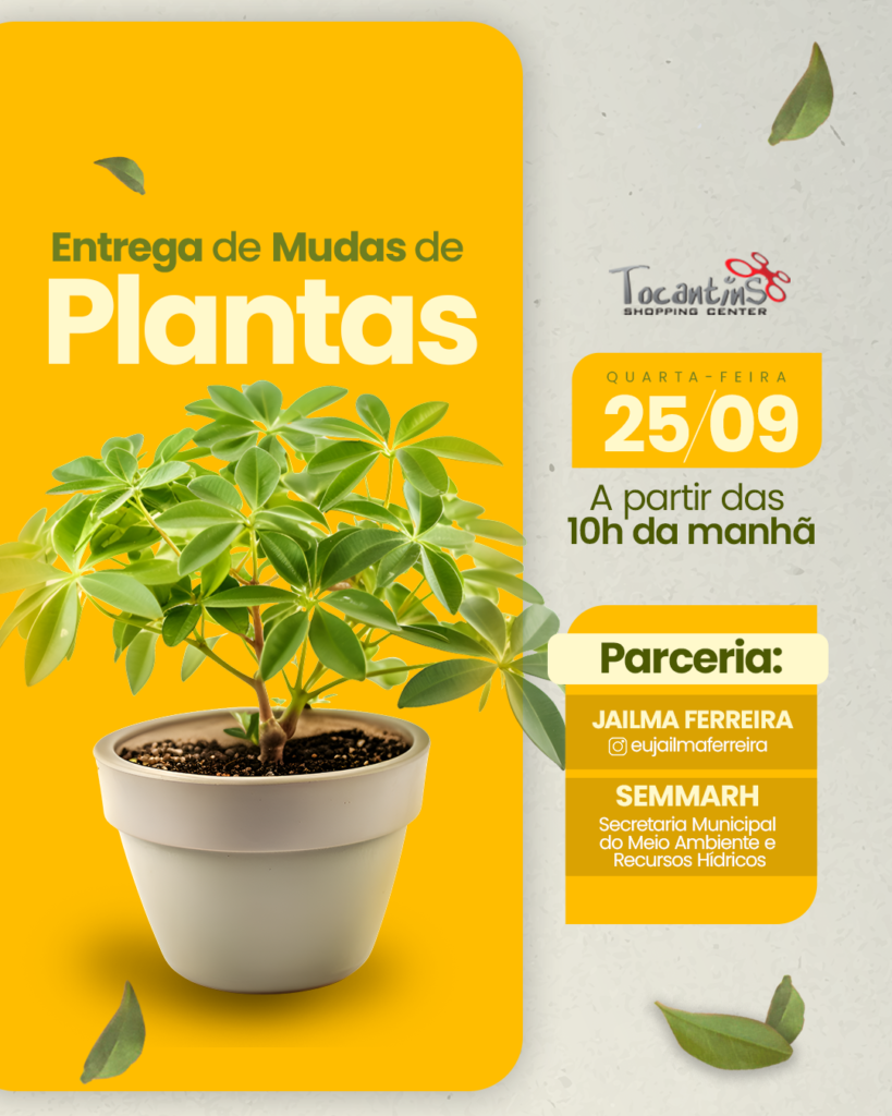 Arte Tocantins Shopping Entrega de Mudas de Plantas 02