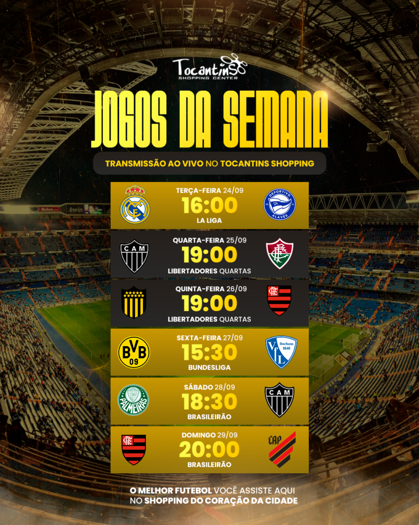 Jogos da Semana Tocantins Shopping