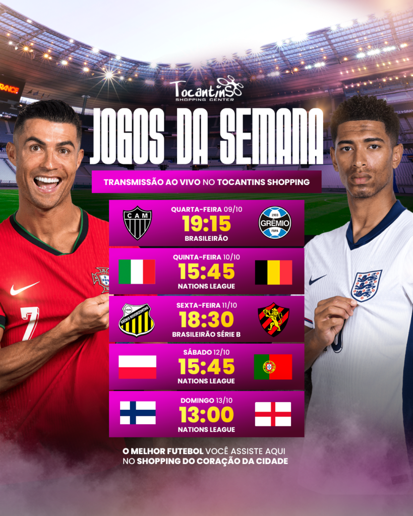 Arte Tocantins Shopping Jogos Semana Outubro 02