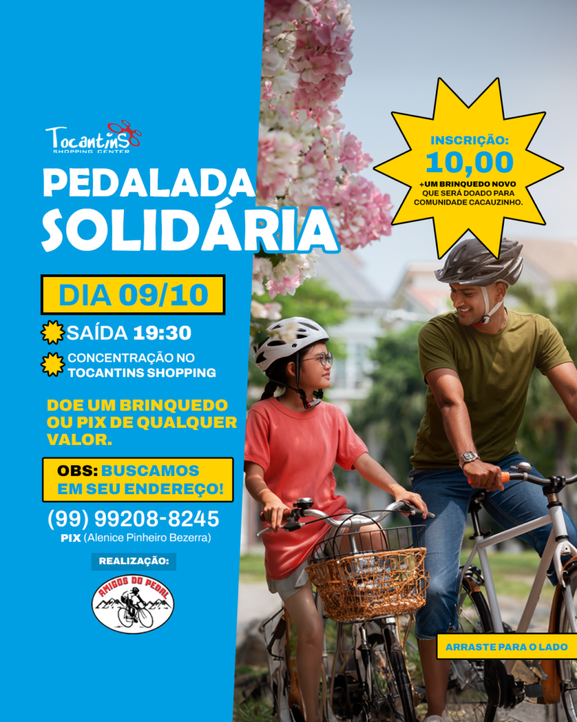 Arte Tocantins Shopping Pedalada Solidaria 01