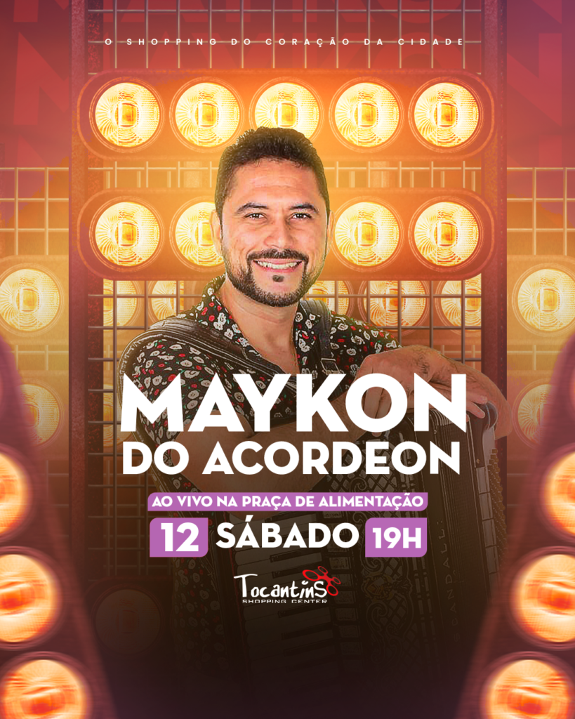 Arte Tocantins Shopping Show Outubro 02 Maykon do Acordeon